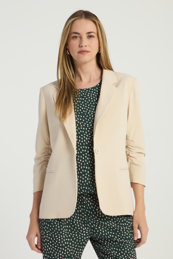 BLAZER RUSHED SLEEVE - AVEIA