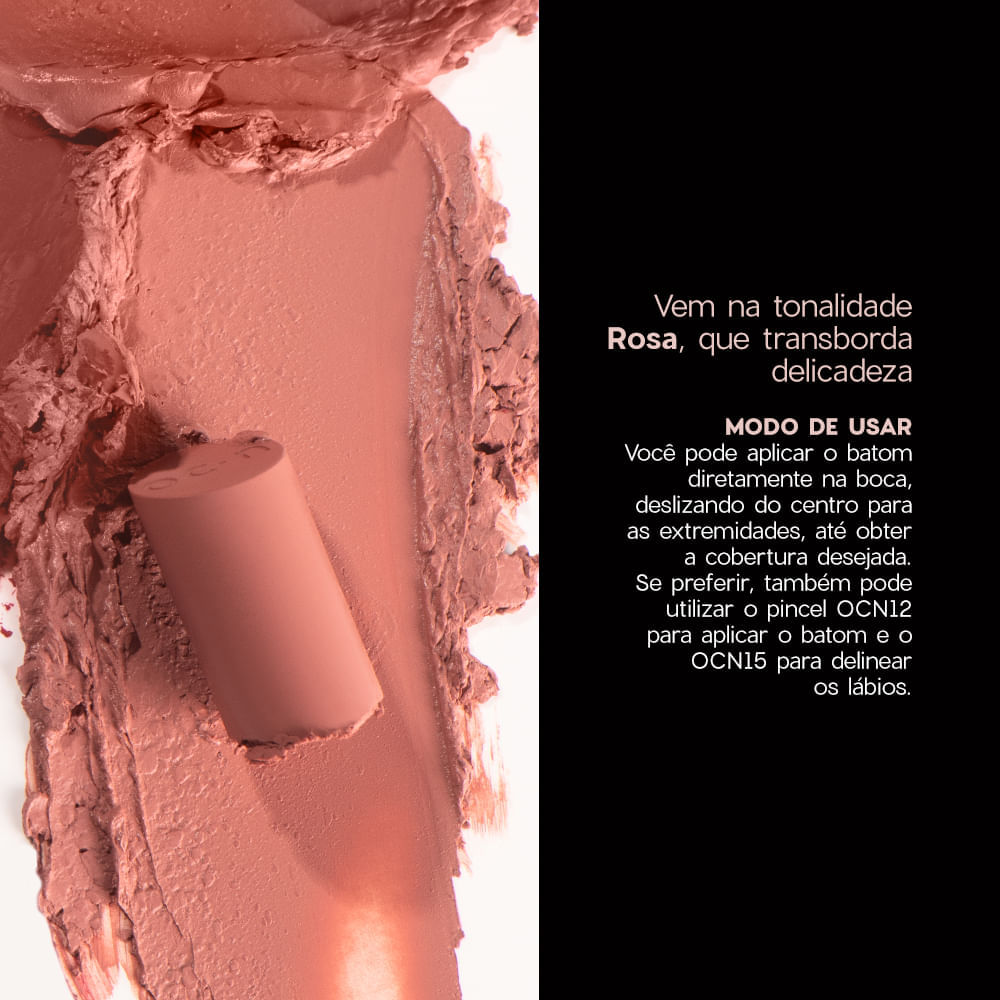 Encontraproduto.com.br - Kit Nécessaire Rosa + Paleta de Sombras + Batom Nude Semi-Matte (3 Produtos)