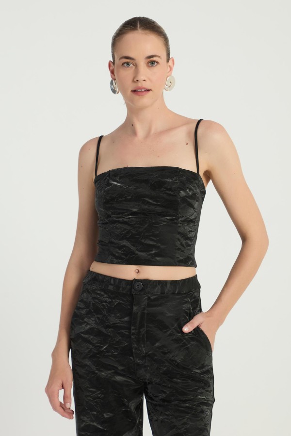CROPPED RECORTES - PRETO