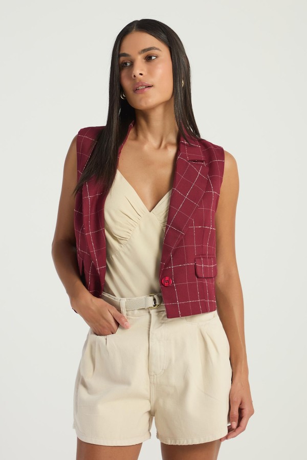 SHORT SARJA COM CINTO - AVEIA
