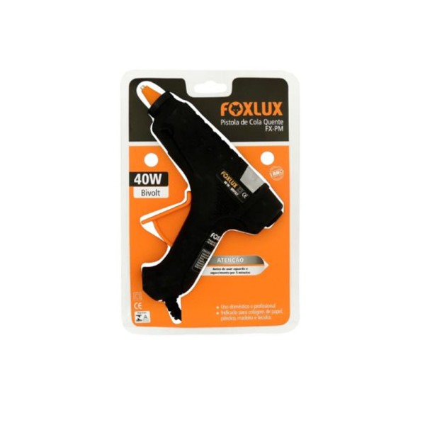 Encontraproduto.com.br - Pistola de Cola Quente e Silicone 40W Foxlux
