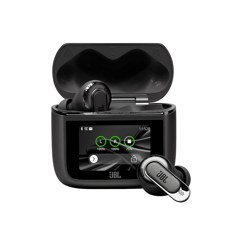 Encontraproduto.com.br - Fone de Ouvido JBL Tour Pro 3 TWS Bluetooth com Cancelamento de Ruído e Case Inteligente - Preto