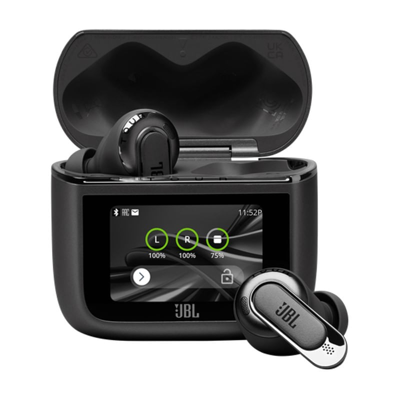 Encontraproduto.com.br - Fone de Ouvido JBL Tour Pro 3 TWS Bluetooth com Cancelamento de Ruído e Case Inteligente - Preto