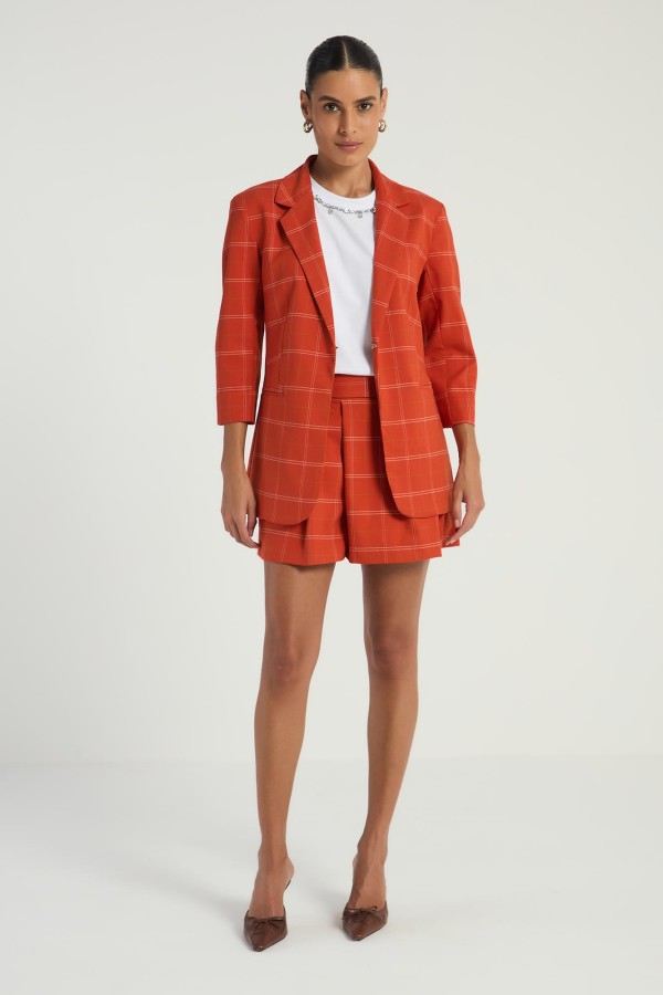 Encontraproduto.com.br - SHORT COM PREGAS - PECAN