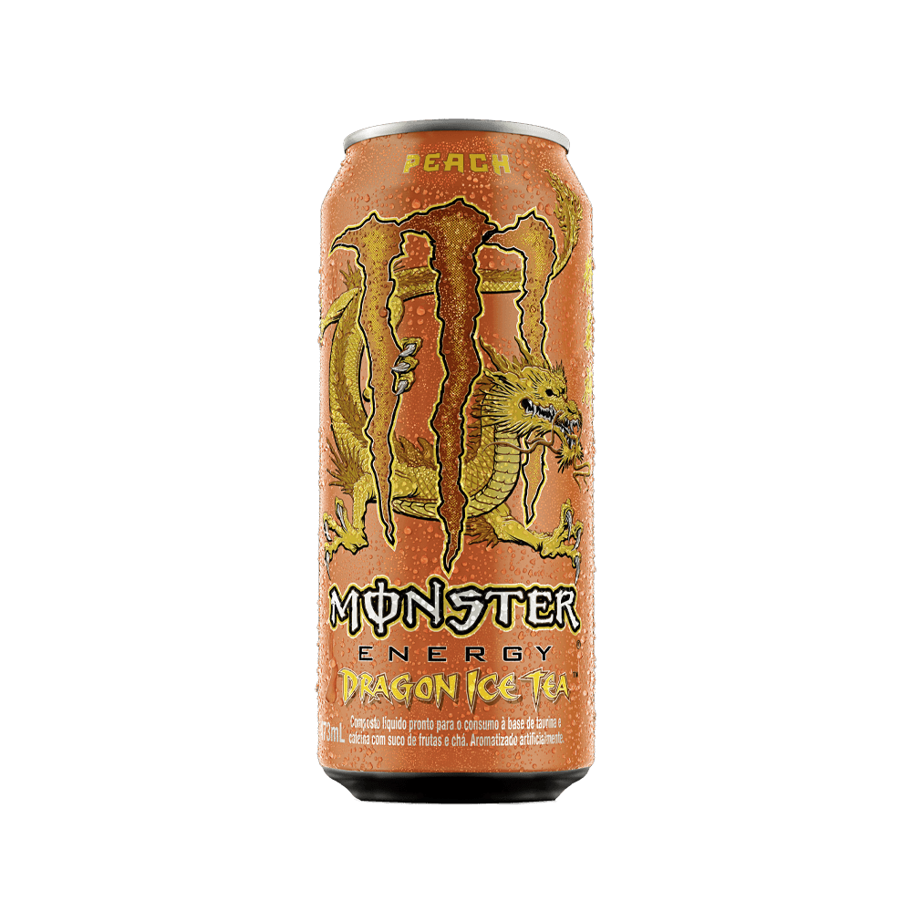 Encontraproduto.com.br - Energético Monster Energy Dragon Ice Tea Pêssego Lata 473ml