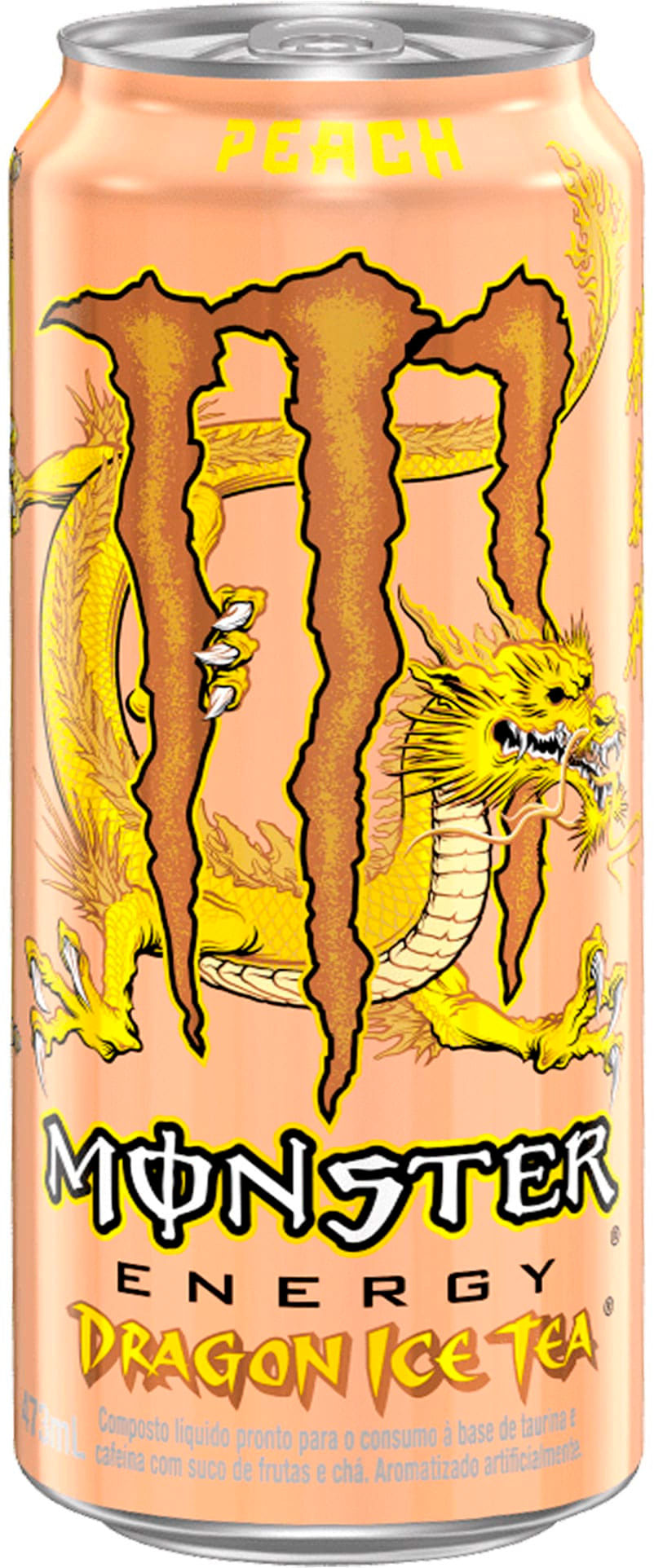 Encontraproduto.com.br - Energético Monster Energy Dragon Ice Tea Pêssego Lata 473ml