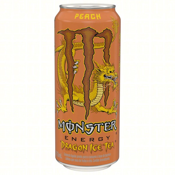 Encontraproduto.com.br - Energético Monster Energy Dragon Ice Tea Pêssego Lata 473ml
