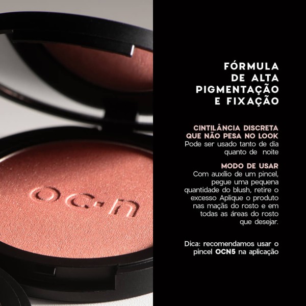 Encontraproduto.com.br - Kit Blush Cintilante Rose Pink + Batom Nude Semi Matte Sienna Océane Edition (2 Produtos)