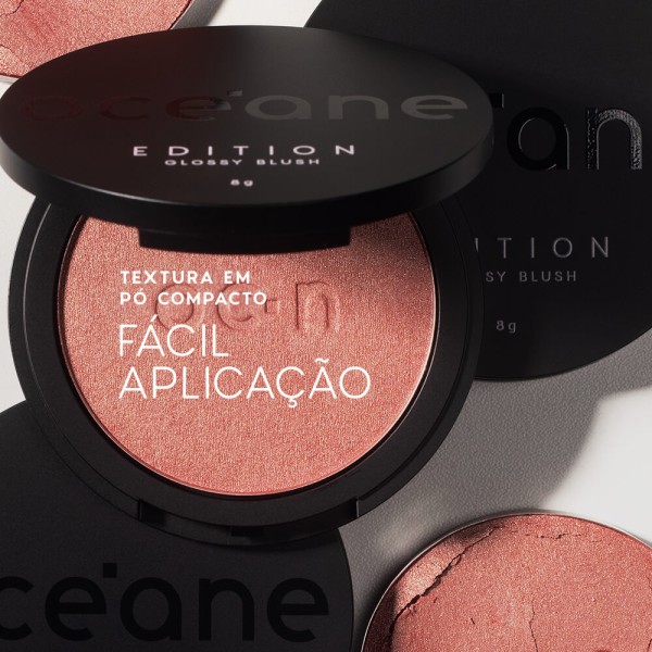 Encontraproduto.com.br - Kit Blush Cintilante Rose Pink + Batom Nude Semi Matte Sienna Océane Edition (2 Produtos)