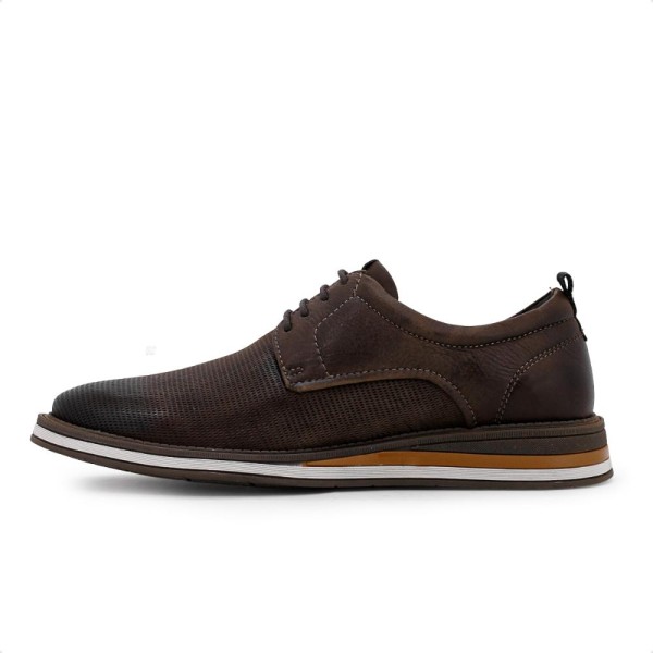 Encontraproduto.com.br - Sapato Democrata Metropolitan Type Masculino 3 Pares de Meias Marrom