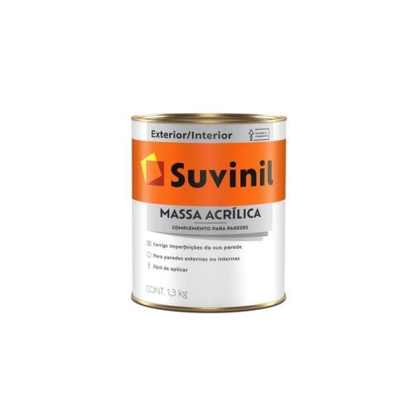 Massa Acrílica 1,3Kg Lata 50687594 Suvinil