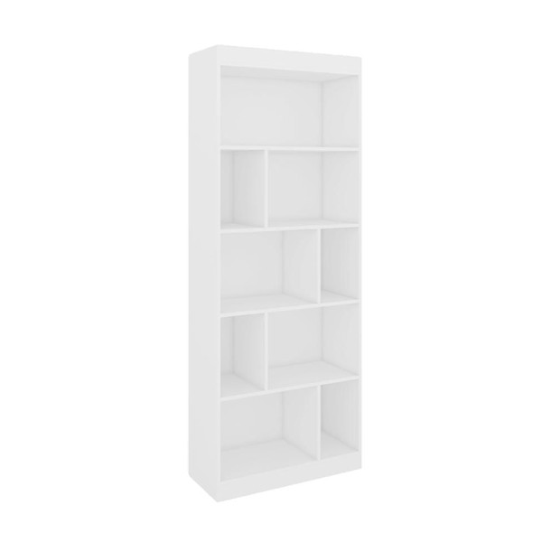 Encontraproduto.com.br - Conjunto de Mesa de Escritório Marselha com Estante Hunt Branco