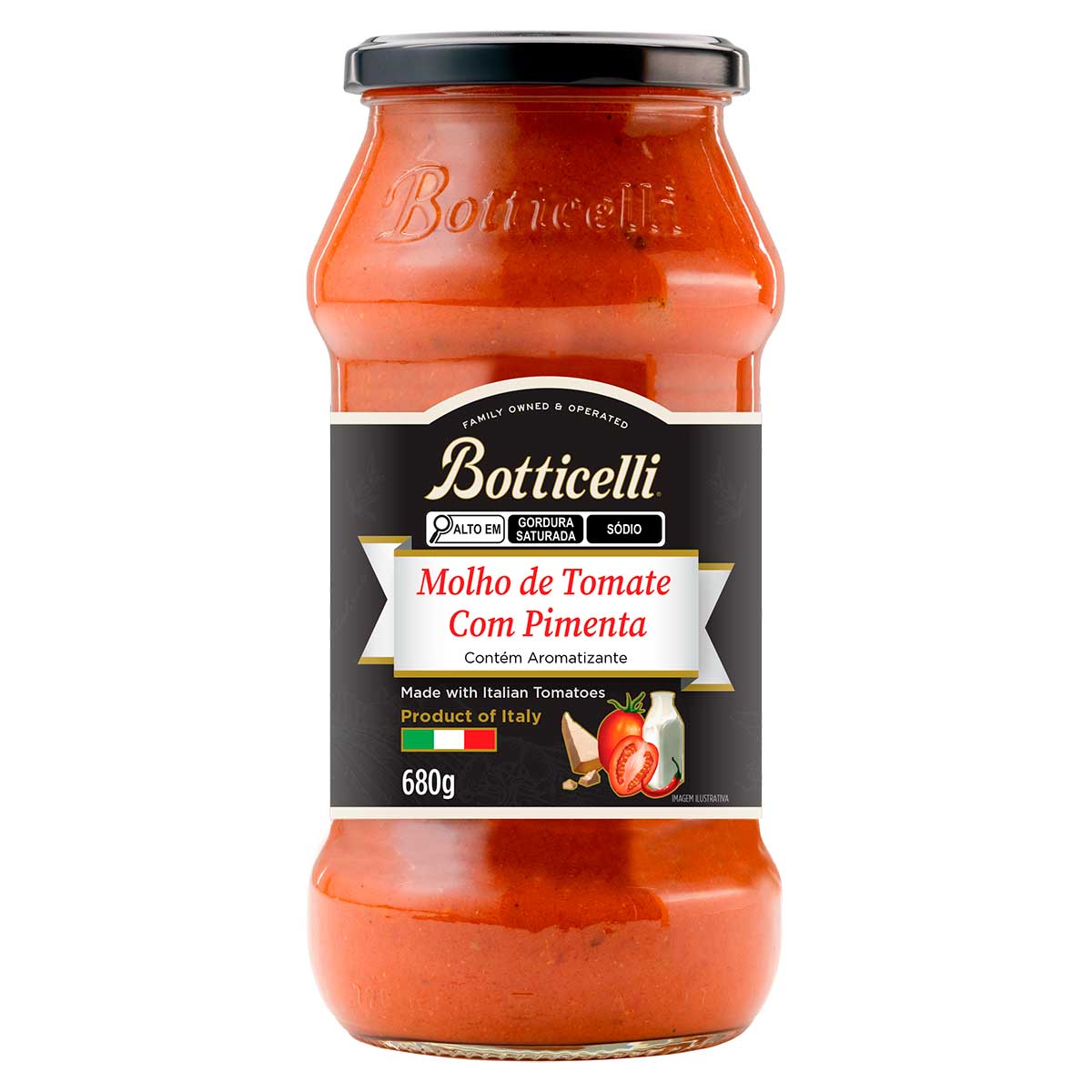 Molho Tomate Spicy Vodka 680g