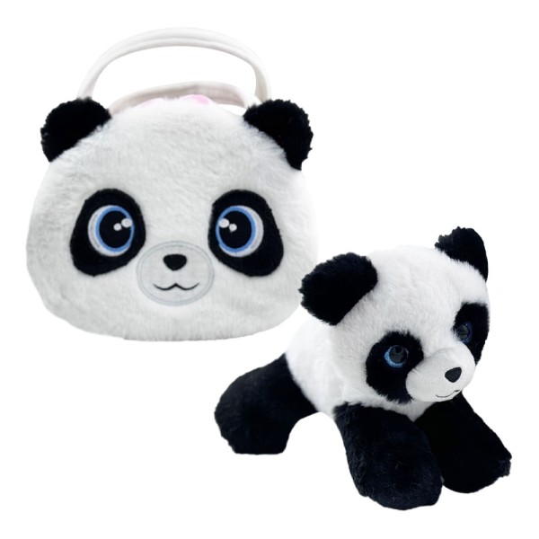 Pelúcia Cutie Handbags Panda Deluxe Bolsa e Pelúcia Multikids - BR2221OUT [Reembalado]