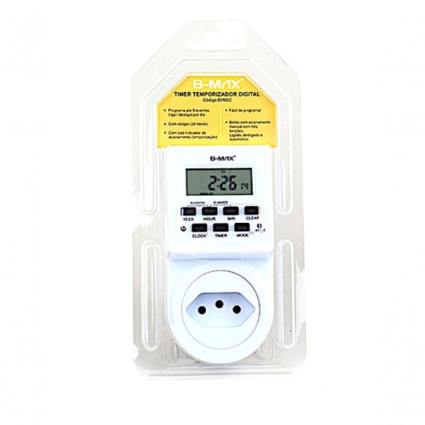 Encontraproduto.com.br - Temporizador Timer Bivolt Digital Controle Do Tempo Energia