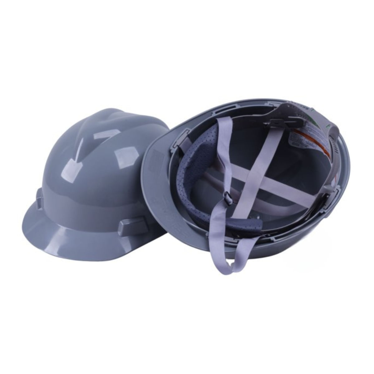Encontraproduto.com.br - Capacete 491 com Carneira sem Catraca Cinza - MSA