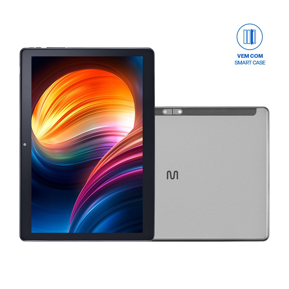 Encontraproduto.com.br - Tablet U10 4G 64GB Tela 10.1 Pol. 3GB RAM + Wi-Fi Dual Band com Google Kids Space Android 12 Prata - NB386OUT [Reembalado]