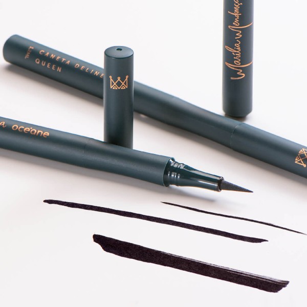 Encontraproduto.com.br - Kit Máscara para Cílios + Caneta Delineadora Brilho Labial + Sacola de Presente Pequena (3 Produtos)