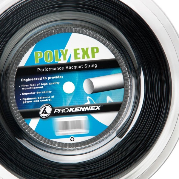 Encontraproduto.com.br - Corda Prokennex Poly Exp 16L 1.30mm Preta Rolo com 200 metros