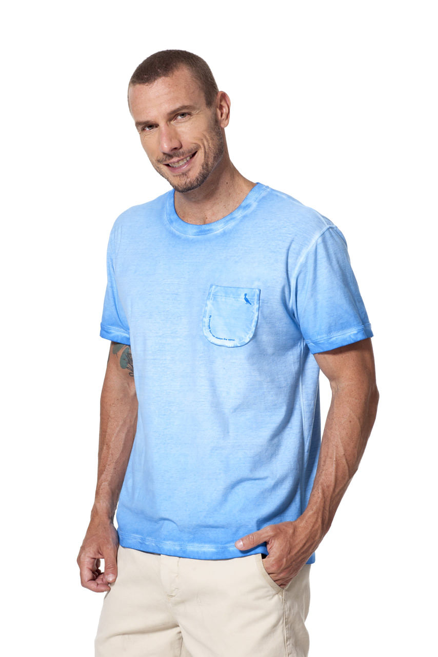 Encontraproduto.com.br - CAMISETA NAVY BOLSO DUPLA FACE ALTO VER
