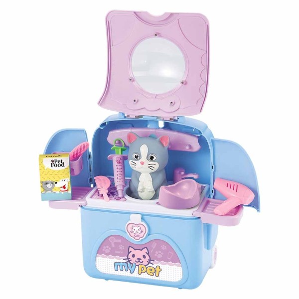 Encontraproduto.com.br - Workshop Jr. Mochila Pet Shop Gato com Acessórios Multikids - BR1672OUT [Reembalado]