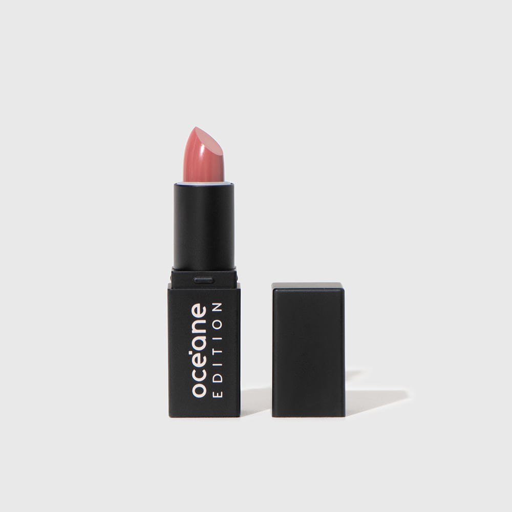 Kit Mini Batom Nude + Mini Brilho Labial Rosa Océane Edition (2 Produtos)