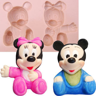 Molde Silicone 970 Minnie E Mickey