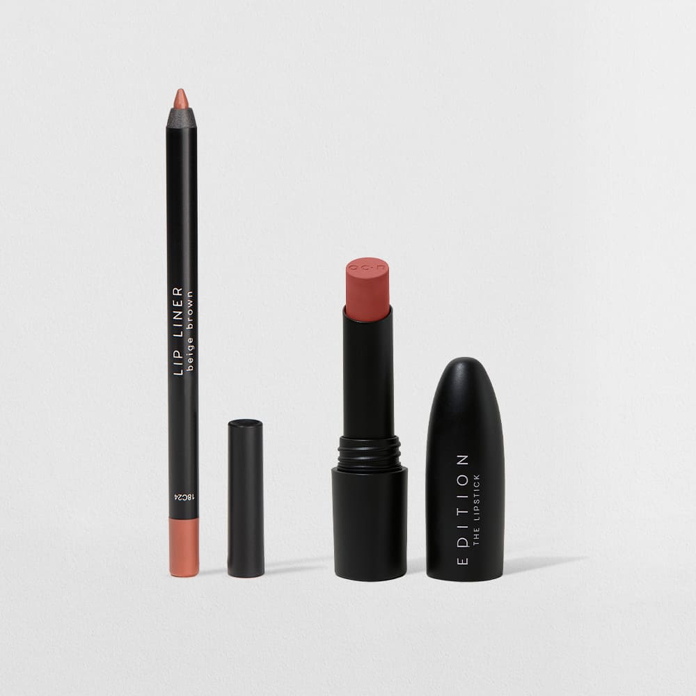 Kit Lápis Labial Nude + Batom Rosa Océane Edtion (2 Produtos)