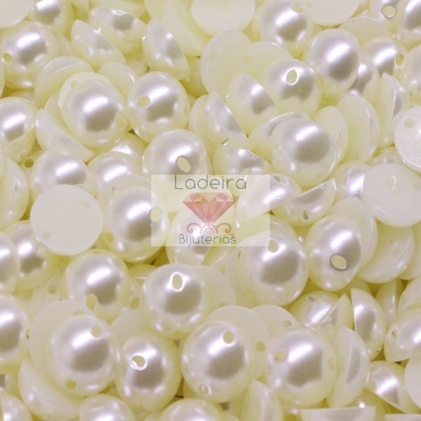 Encontraproduto.com.br - MEIA PEROLA PARA COSTURA TEXTURIZADA 10MM EM ABS COM 250GR