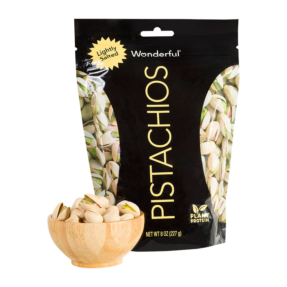 Pistache Americano Com Casca Levemente Salgado Tradicional Wonderful Pistachios 226g