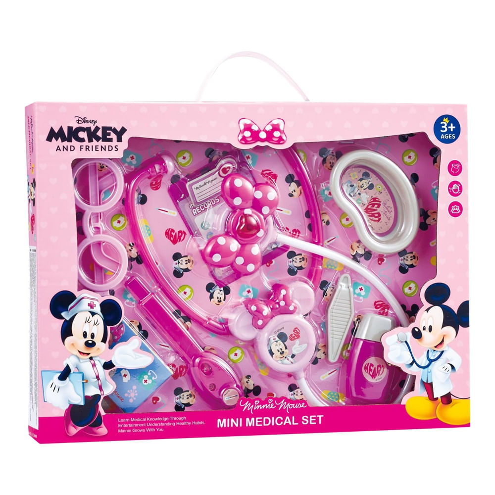 Kit Conjunto Meu Primeiro Consultório da Minnie com Acessórios de Médica Multikids - BR2183OUT [Reembalado]