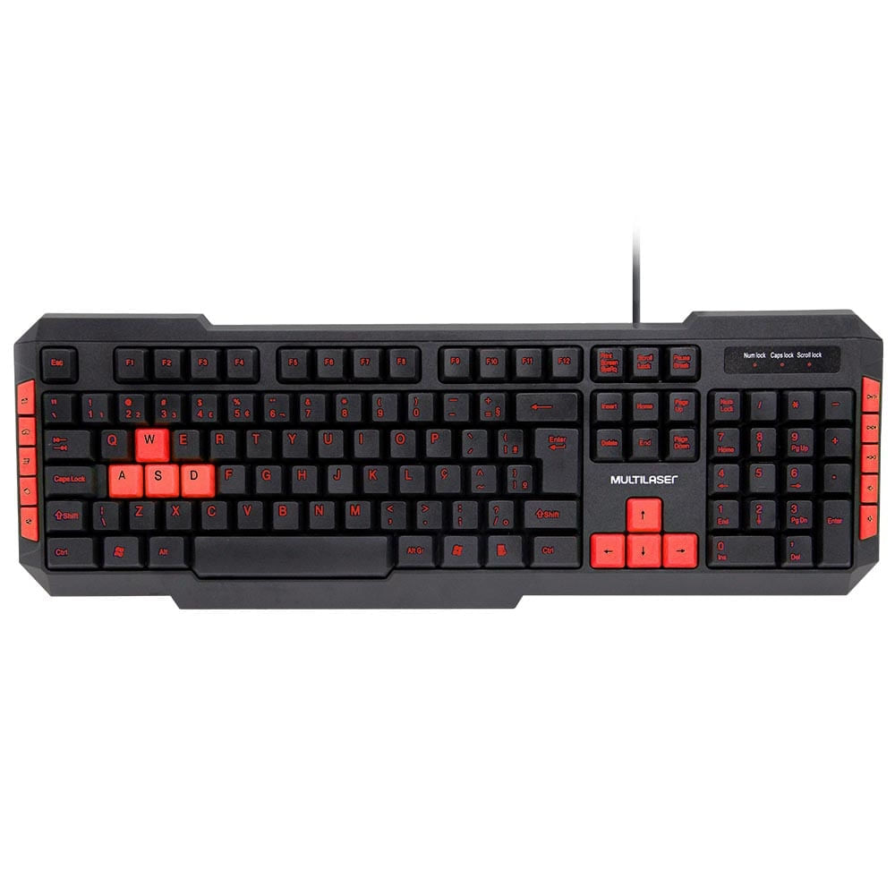 Encontraproduto.com.br - Teclado Gamer Com Hotkeys Multimídia Preto Multi - TC160OUT [Reembalado]