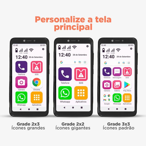 Encontraproduto.com.br - Smartphone Obasmart Conecta Preto Obabox - OB023OUT - [Reembalado]