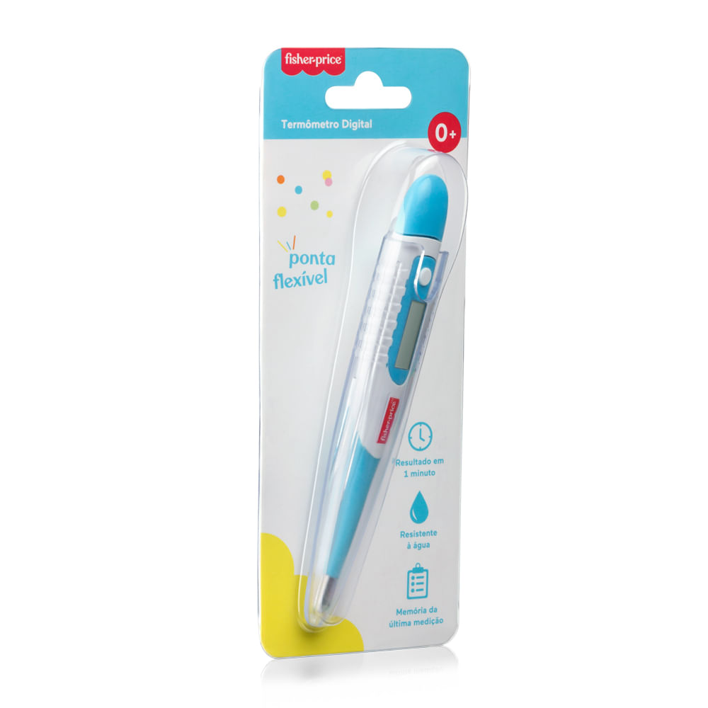 Encontraproduto.com.br - Termômetro Digital com Ponta Flexível - Fisher Price - HC201OUT [Reembalado]
