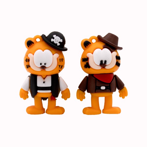 Encontraproduto.com.br - PINGENTES GARFIELD 50MM EMBORRACHADO COM 12 PEÇAS