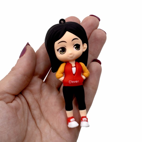 Encontraproduto.com.br - PINGENTES PRINCESAS 84MM EMBORRACHADO COM 12 PEÇAS