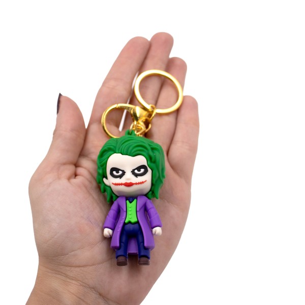 Encontraproduto.com.br - PINGENTES BATMAN E CORINGA 65MM EMBORRACHADO COM 12 PEÇAS