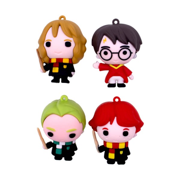 Encontraproduto.com.br - Pingente Saga Harry Potter 55Mm Emborrachado Com 10 Peças