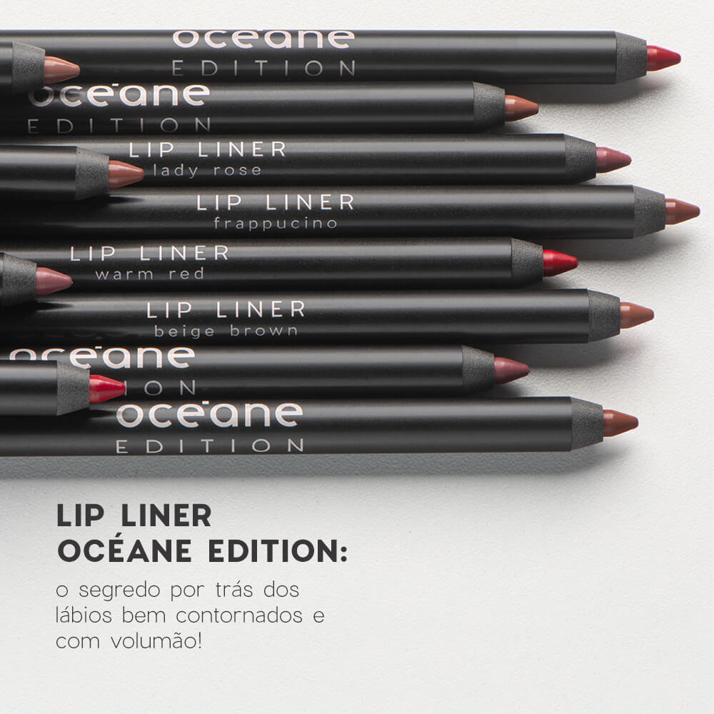 Kit Lápis Labial Vermelho + Batom Vermelho Océane Edition (2 Produtos)