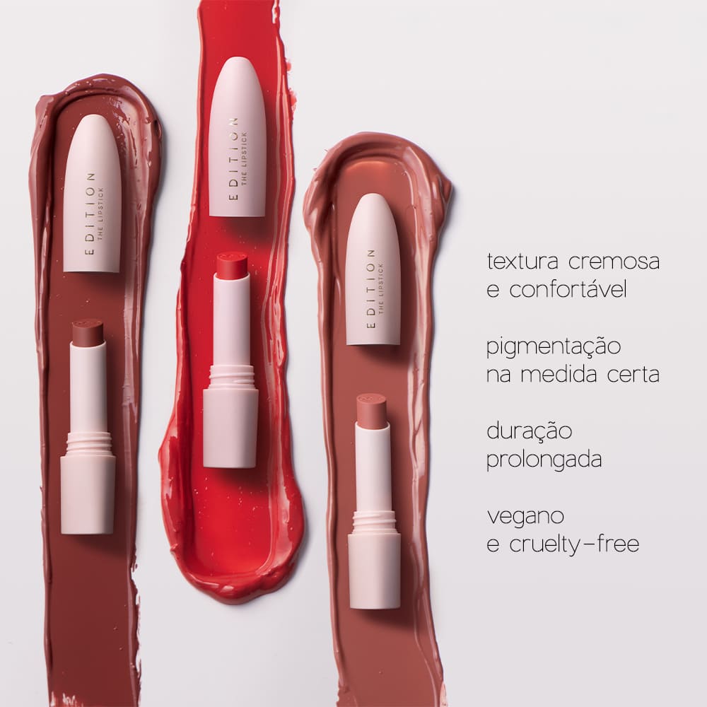 Encontraproduto.com.br - Kit Lápis Labial Marrom + Batom Marrom Océane Edition (2 Produtos)