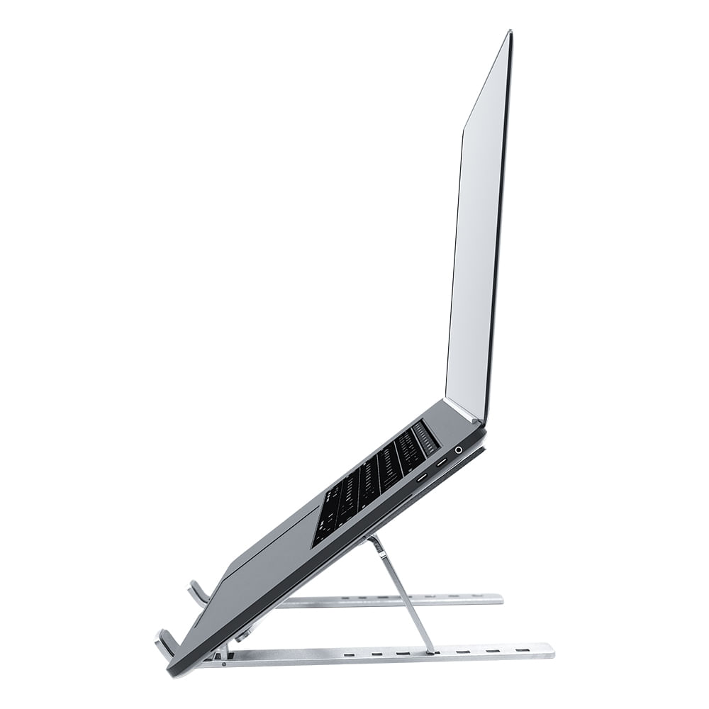 Encontraproduto.com.br - Suporte Portátil de Alumínio Para Notebook - Multilaser - AC378OUT [Reembalado]
