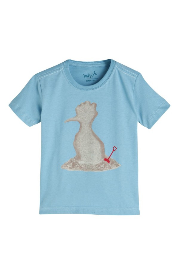 CAMISETA MINI PICA PAU AREIA