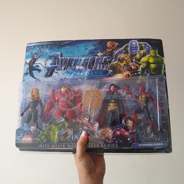 Encontraproduto.com.br - Kit Cartela Com 4 Bonecos 15Cm Vingadores End Game 24
