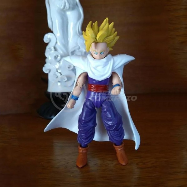 Encontraproduto.com.br - Boneco Brinquedo Articulado 14cm Action Figure Removivel Gohan Super Sayajin SSJ Dragon Ball Z