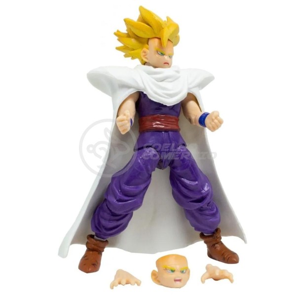 Encontraproduto.com.br - Boneco Brinquedo Articulado 14cm Action Figure Removivel Gohan Super Sayajin SSJ Dragon Ball Z