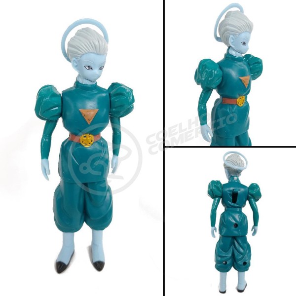 Encontraproduto.com.br - Kit Conjunto 6 Boneco vegeta SSJ3 Sr Zeno Zamasu Sumo Sacerdote Daishinkan DragonBall Super 15cm
