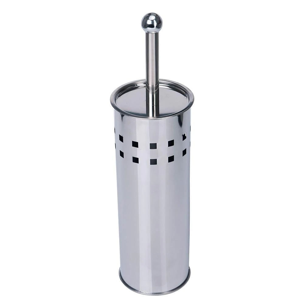 Escova p/ Banheiro c/ Suporte em Inox Espelhado Coisas  Coisinhas
