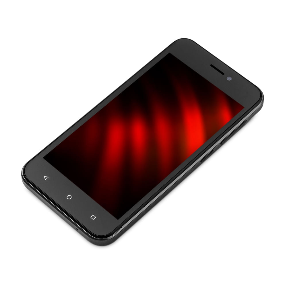 Encontraproduto.com.br - Smartphone Multilaser E 2 3G 32GB Wi-Fi Tela 5 pol. Dual Chip 1GB RAM Android 11 (Go edition) Processador Quad Core - Preto - P9148X [Reembalado]