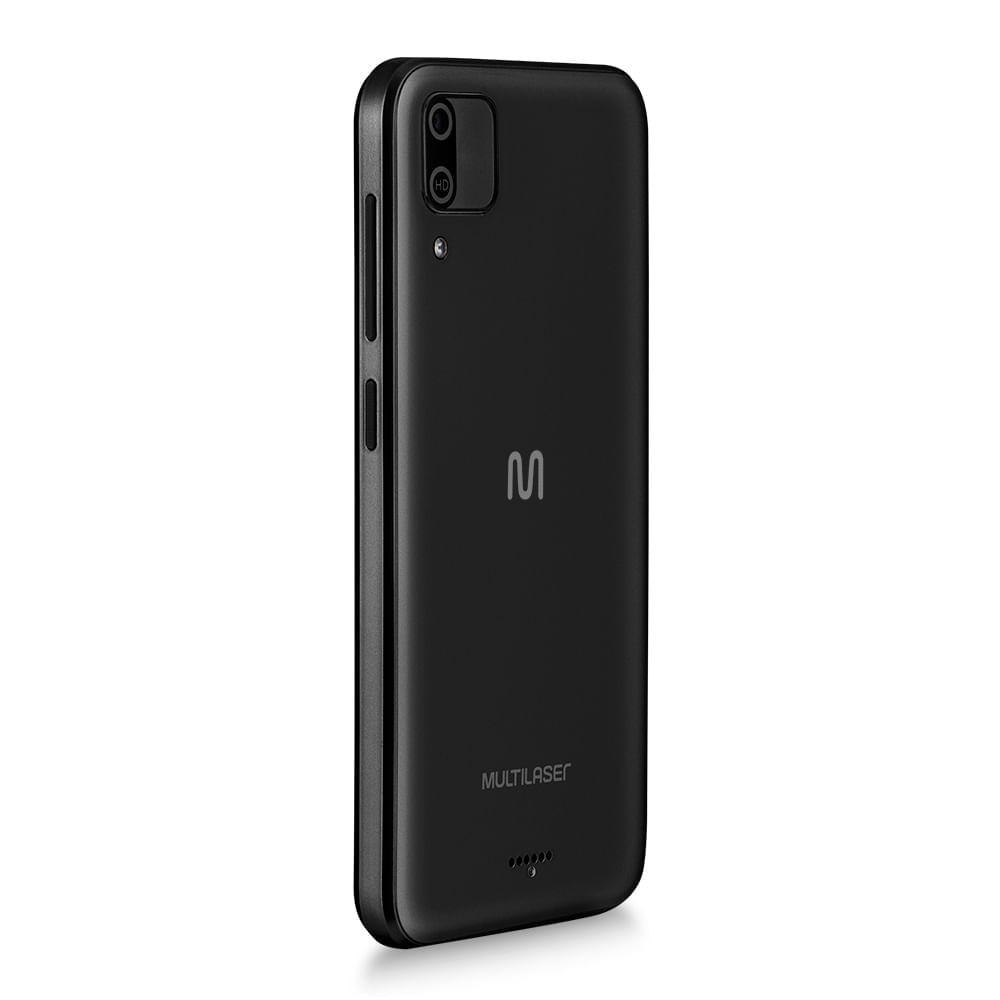 Encontraproduto.com.br - Smartphone Multilaser E 2 3G 32GB Wi-Fi Tela 5 pol. Dual Chip 1GB RAM Android 11 (Go edition) Processador Quad Core - Preto - P9148X [Reembalado]