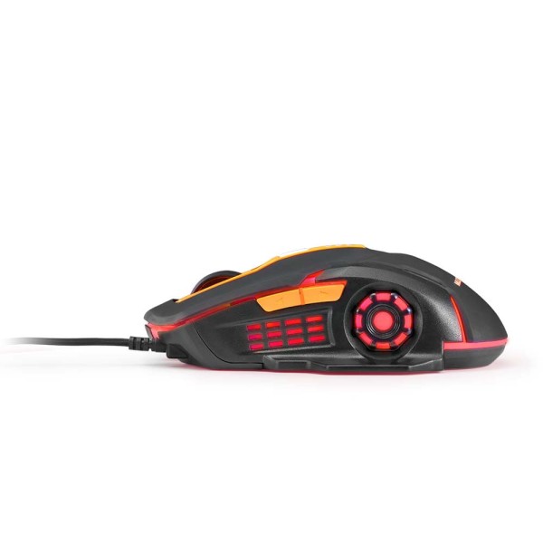 Encontraproduto.com.br - Mouse Gamer 2400DPI Preto e Laranja Multilaser - MO270OUT [Reembalado]